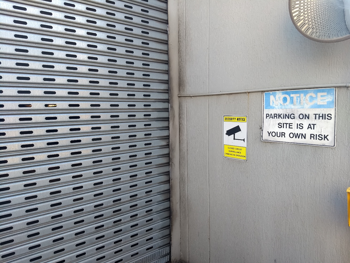 Service area wall checked as part of the project